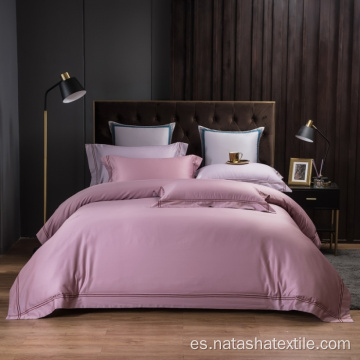 Juegos de cama de color sólido de algodón estilo hotel